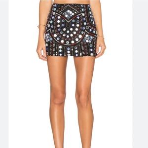 Parker Sequin Beaded mini skirt